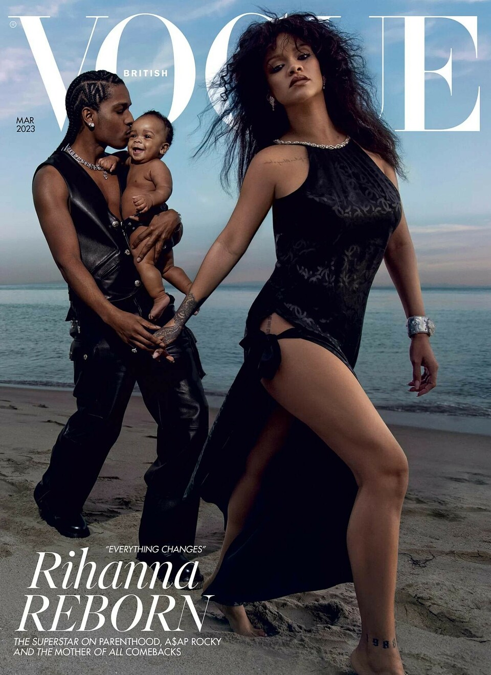 Рианна для Vogue: съемка с 9-месячным сыном и интервью о сложностях материнства