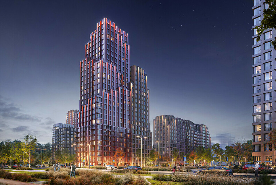 Тихий квартал в зеленом округе Москвы